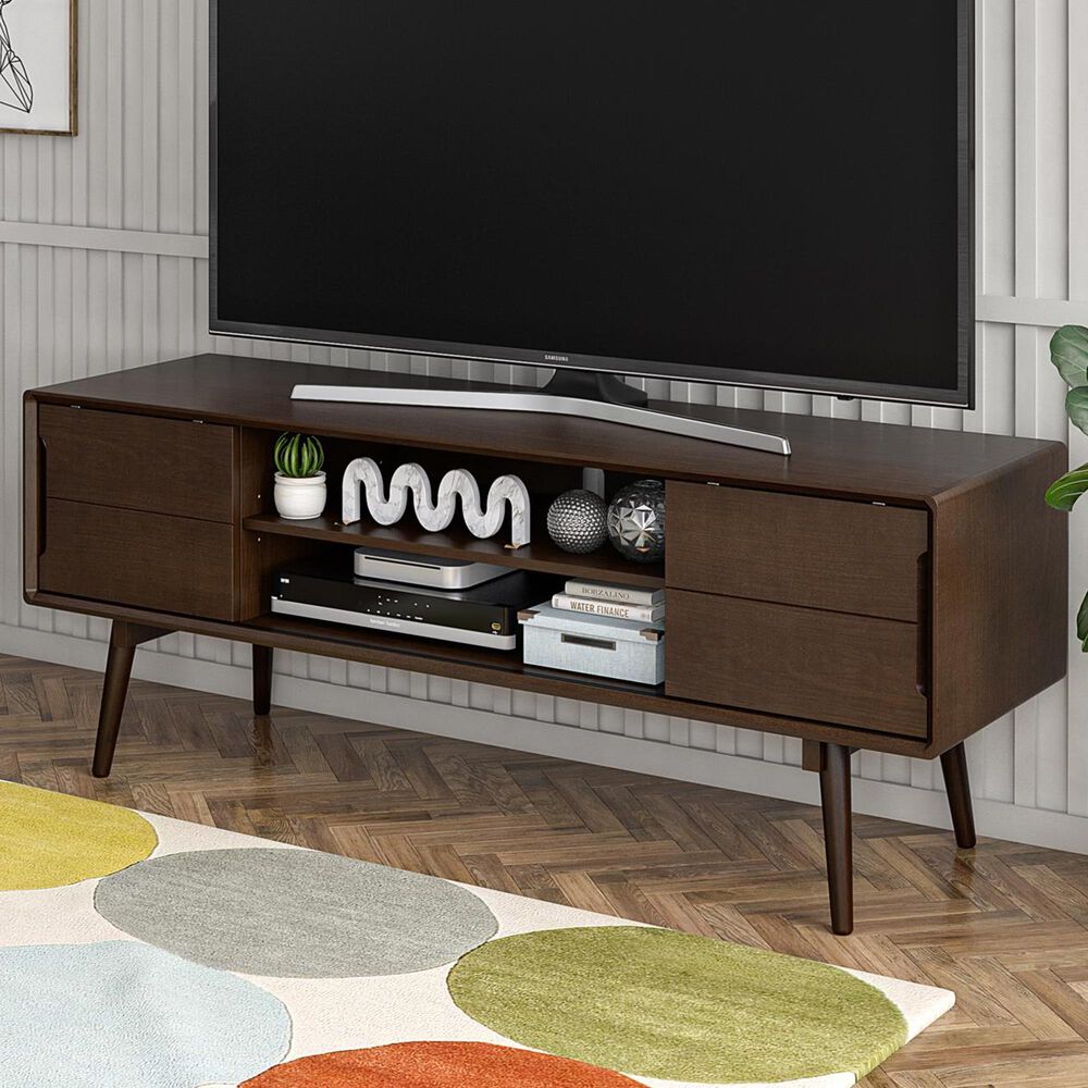 Novogratz Brittany TV Stand in Walnut, , large