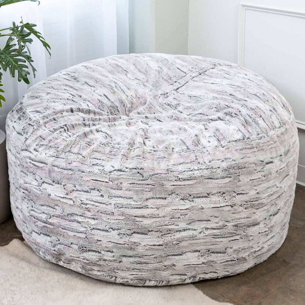 Jaxx Metro Sac 5&#39; Bean Bag Chair in Silver Fox, , large