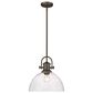 Golden Lighting Hines 1-Light Pendant in Rubbed Bronze, , large