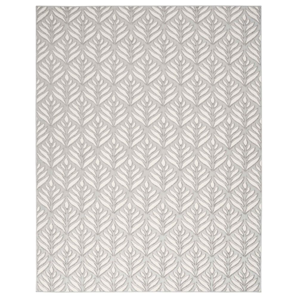 Nourison Aloha 2"8" x 4" Grey Indoor/Outdoor Area Rug, , large