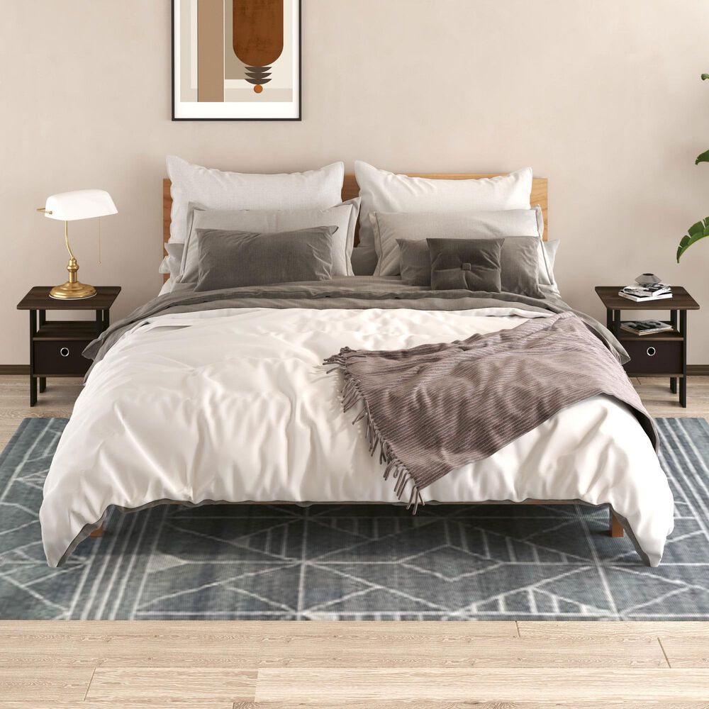 HOMLUX 1-Drawer End Table in Columbia Walnut, , large