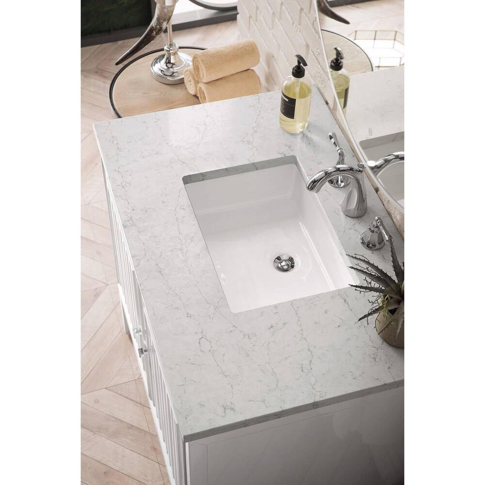 James Martin Vanities Athens 36&quot; Single Vanity Base in Bright White, , large