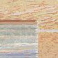 Safavieh Barbados Tropical Beac 5"3" Square Gold and Blue Indoor/Outdoor Area Rug, , large