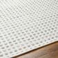 Surya Ariel White, Light Gray and Rust 10" x 14" Area Rug, , large