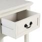 Maple and Jade End Table with Shelf and Drawer in Cream, , large