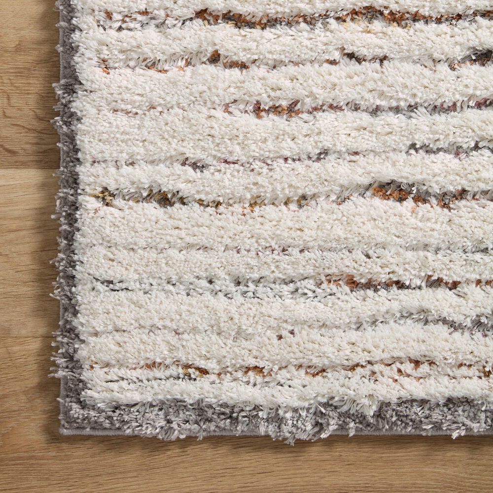 Loloi Levitt Shag 9&#39;3&quot; x 13&#39; Ivory and Multicolor Area Rug, , large