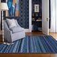 Capel Bayview 0036-470 7" x 9" Twilight Blue Area Rug, , large