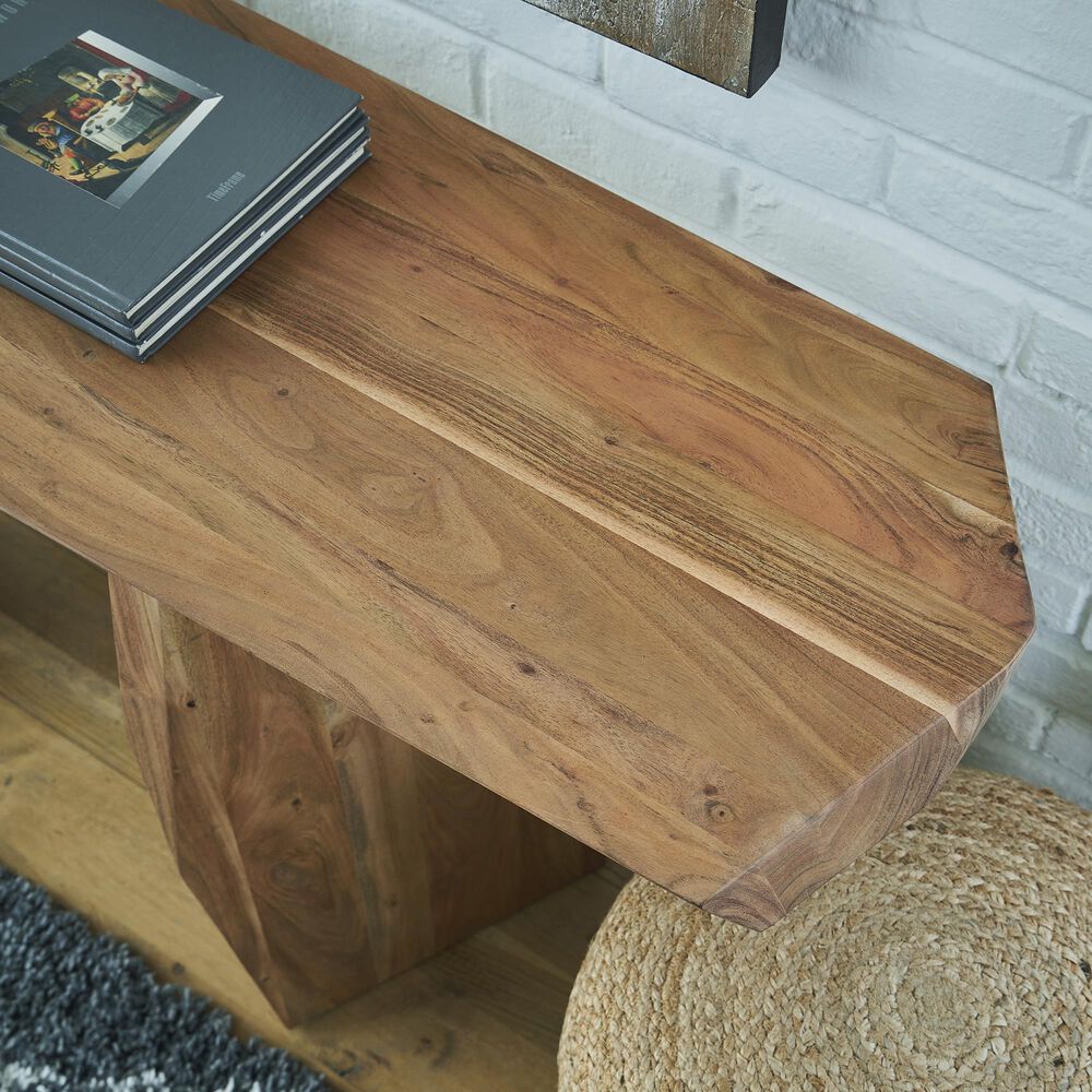 Ashley Holward Console Sofa Table in Natural, , large