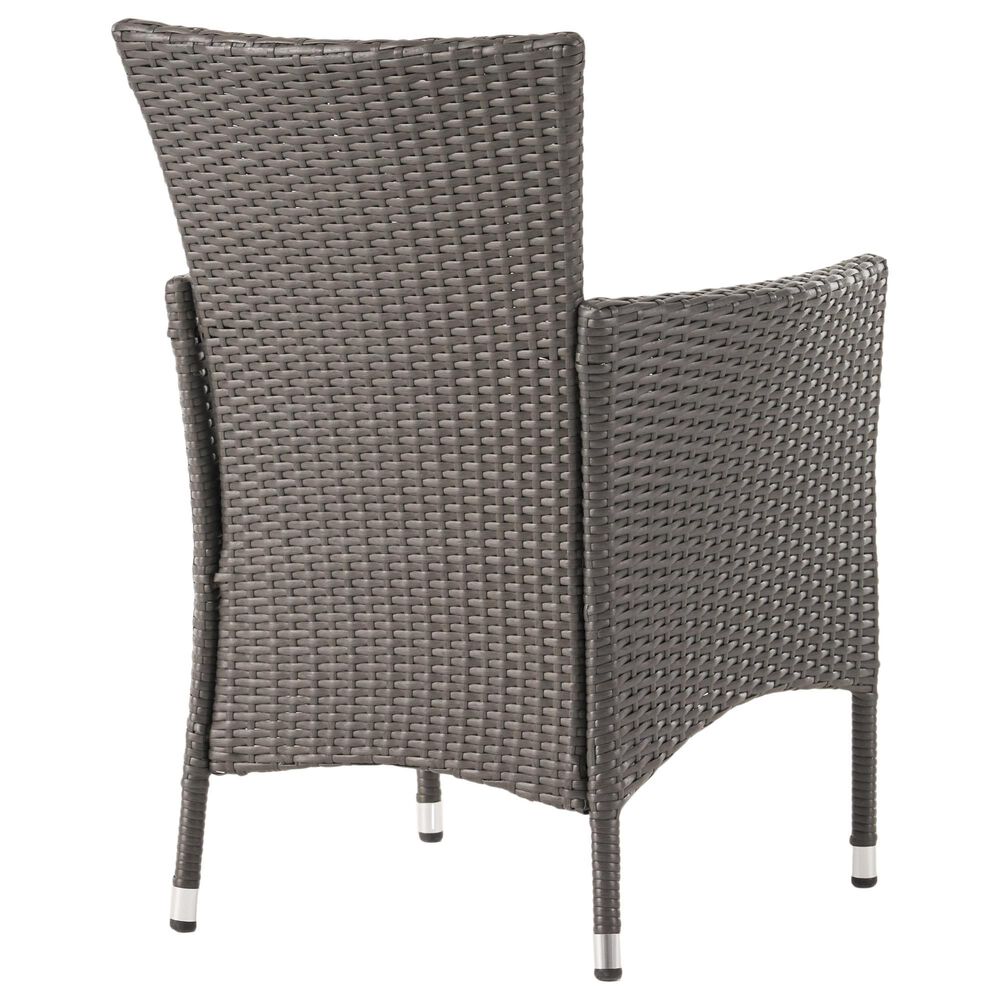 Noble House Flamingo 9-Piece Patio Dining Set in Black and Gray, , large