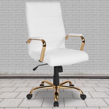 Flash Furniture Executive Swivel Chair in White, , large