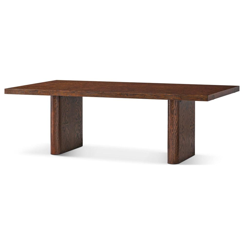 Theodore Alexander Kesden Dining Table in Pyramid Brown - Table Only, , large