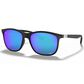 Ray-Ban Chromance Square Sunglasses with Blue Lenses in Matte Black, , large