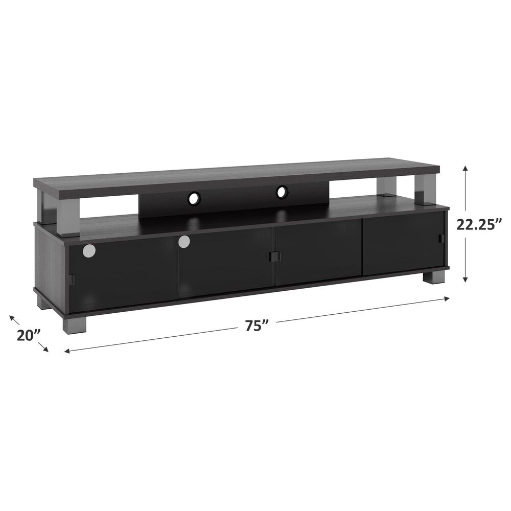 CorLiving 75&quot; 2-Tier TV Stand  in Ravenwood Black, , large