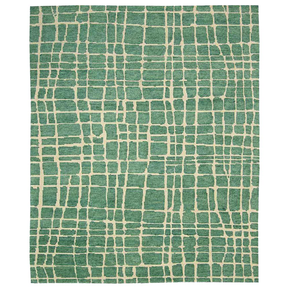 Nourison Tahoe Modern MTA03 8'6" x 11'6" Turquoise and Green Area Rug, , large