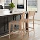Linon Home Decor Cadence Counter Stool in Natural (Set of 2), , large