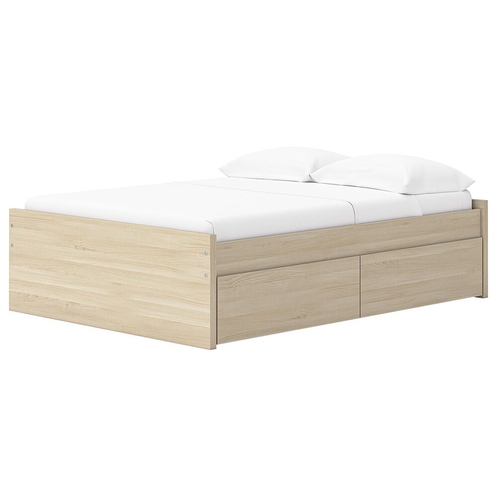 Ashley Onita Full Platform Bed with 2 Side Storage in Natural, , large