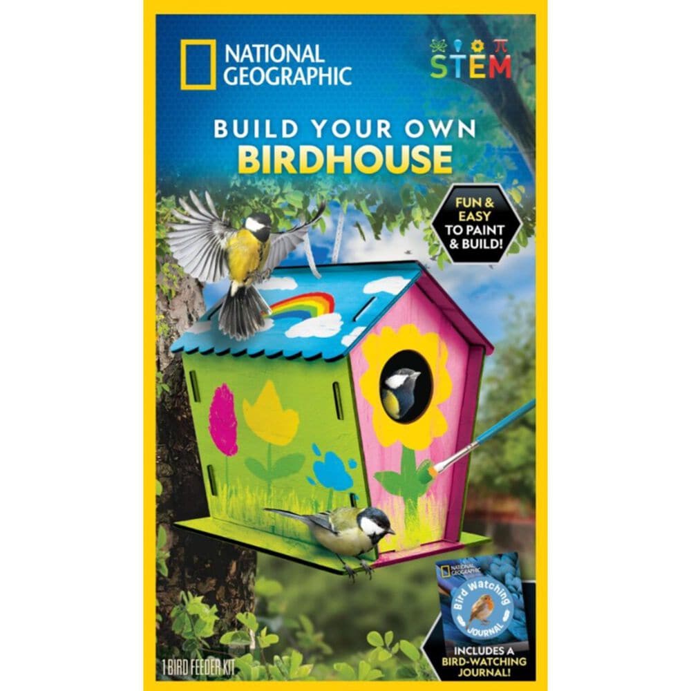 National Geographic Build Your Own Birdhouse Kit in Multicolor, , large