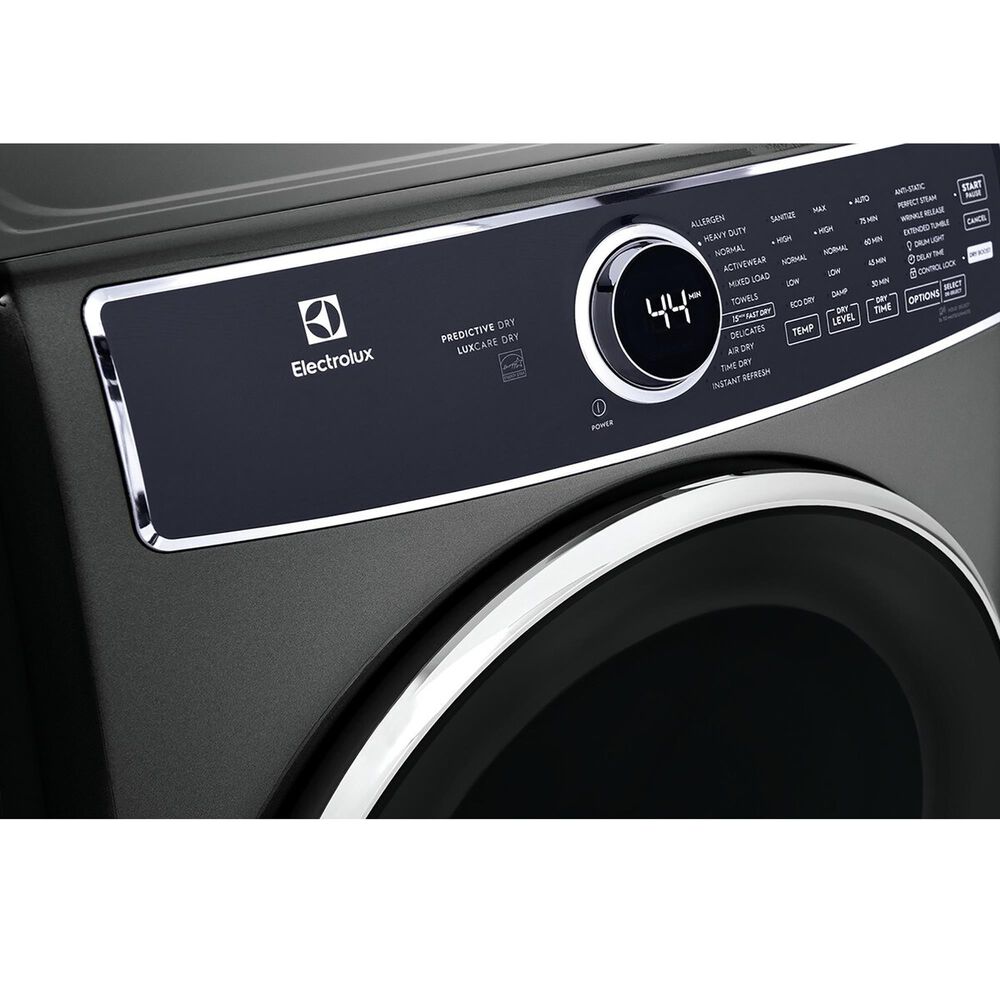 Electrolux 8 Cu. Ft. Front Load Gas Dryer with Steam in Titanium, , large