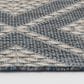 Central Oriental Melbourne Davion 5" x 7" Lagoon and Vanilla Area Rug, , large