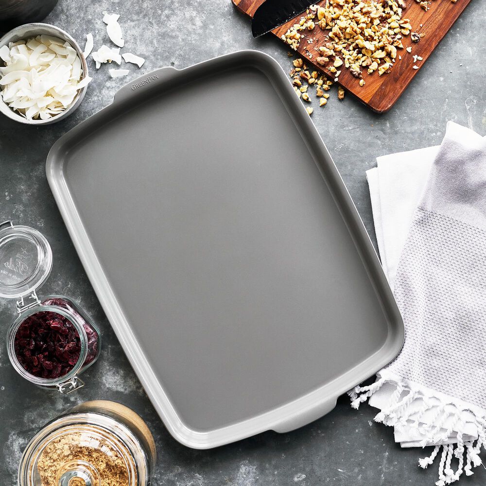 Green Pan Premiere Ovenware 13" x 18" Half Sheet Pan in Gray, , large