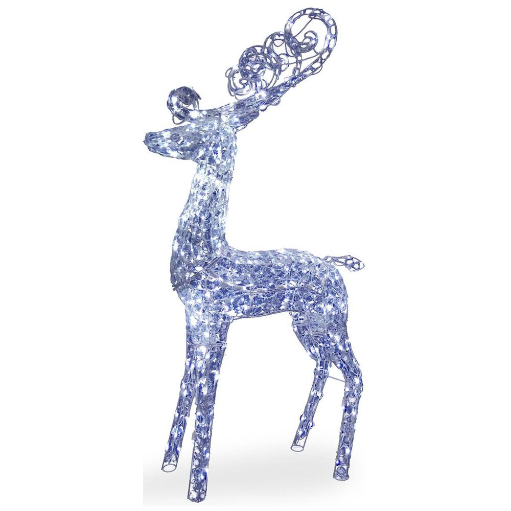 National Tree 60" Crystal Deer in Blue, , large