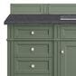 James Martin Vanities Brittany 60" Single Bathroom Vanity in Smokey Celadon with 3 cm Charcoal Soapstone Quartz Top and Rectangular Sink, , large