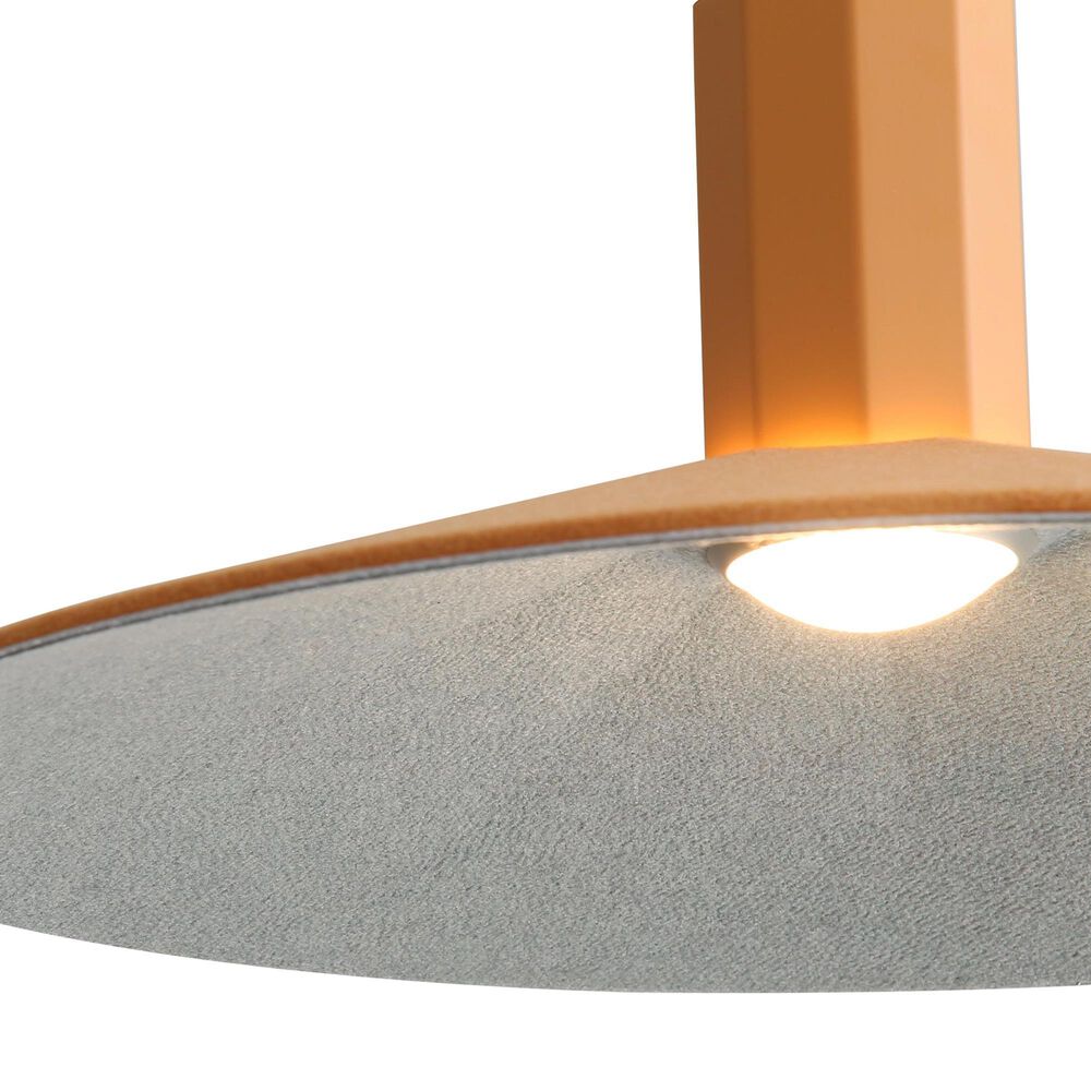 Golden Lighting Faroe 20" 1-Light LED Pendant in Earth Yellow and Grey, , large