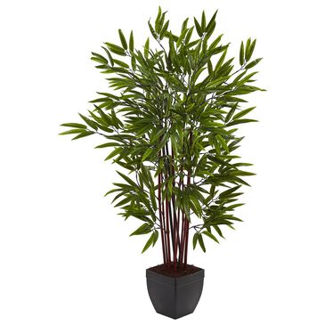 Nearly Natural Inc 4" Bamboo Silk Tree with Planter, , large