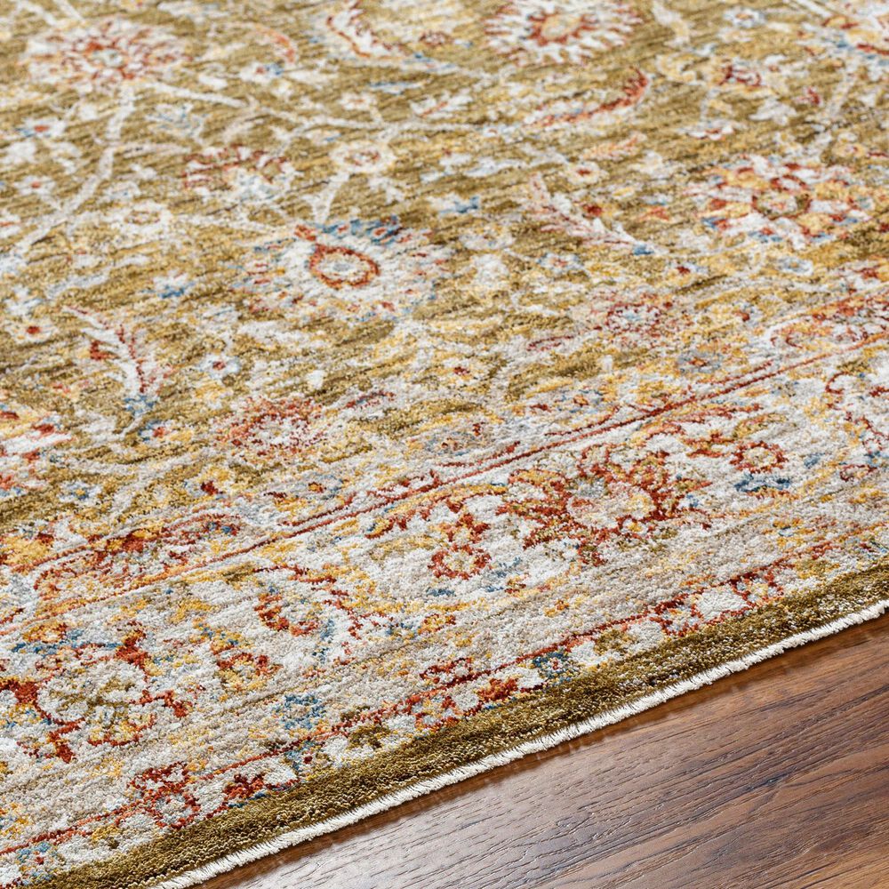 Surya Mona Lisa 10&#39; x 14&#39; Olive, Mustard, Tan, Brick Red, Burgundy, Sage and Dark Blue Area Rug, , large