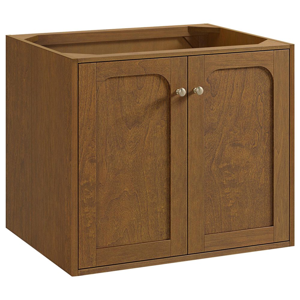James Martin Laurent 30" Single Bathroom Vanity in Honey Oak with 3 cm Parisien Bleu Silestone Top and Rectangular Sink, , large