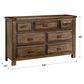 Viceray Collections Maple Road 7 Drawer Dresser in Maple Syrup, , large