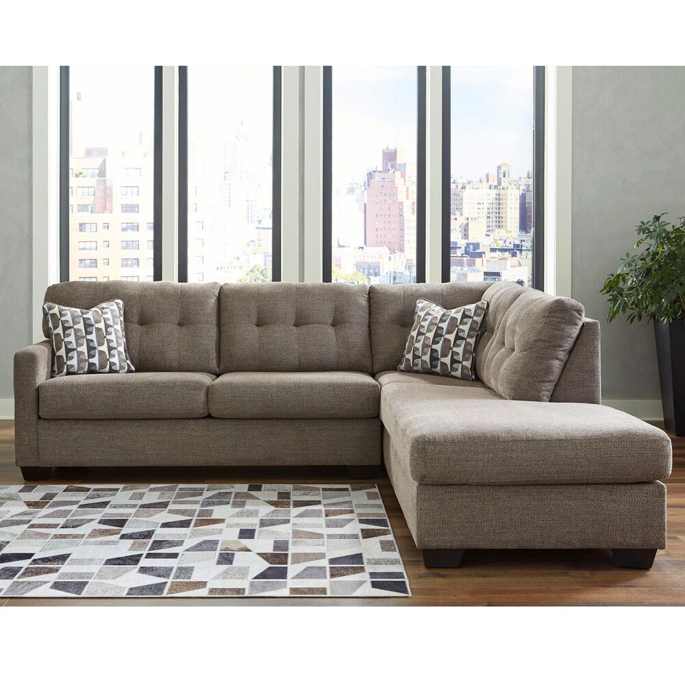 Ashley Mahoney 2-Piece Right Facing Sectional with Chaise in Chocolate, , large