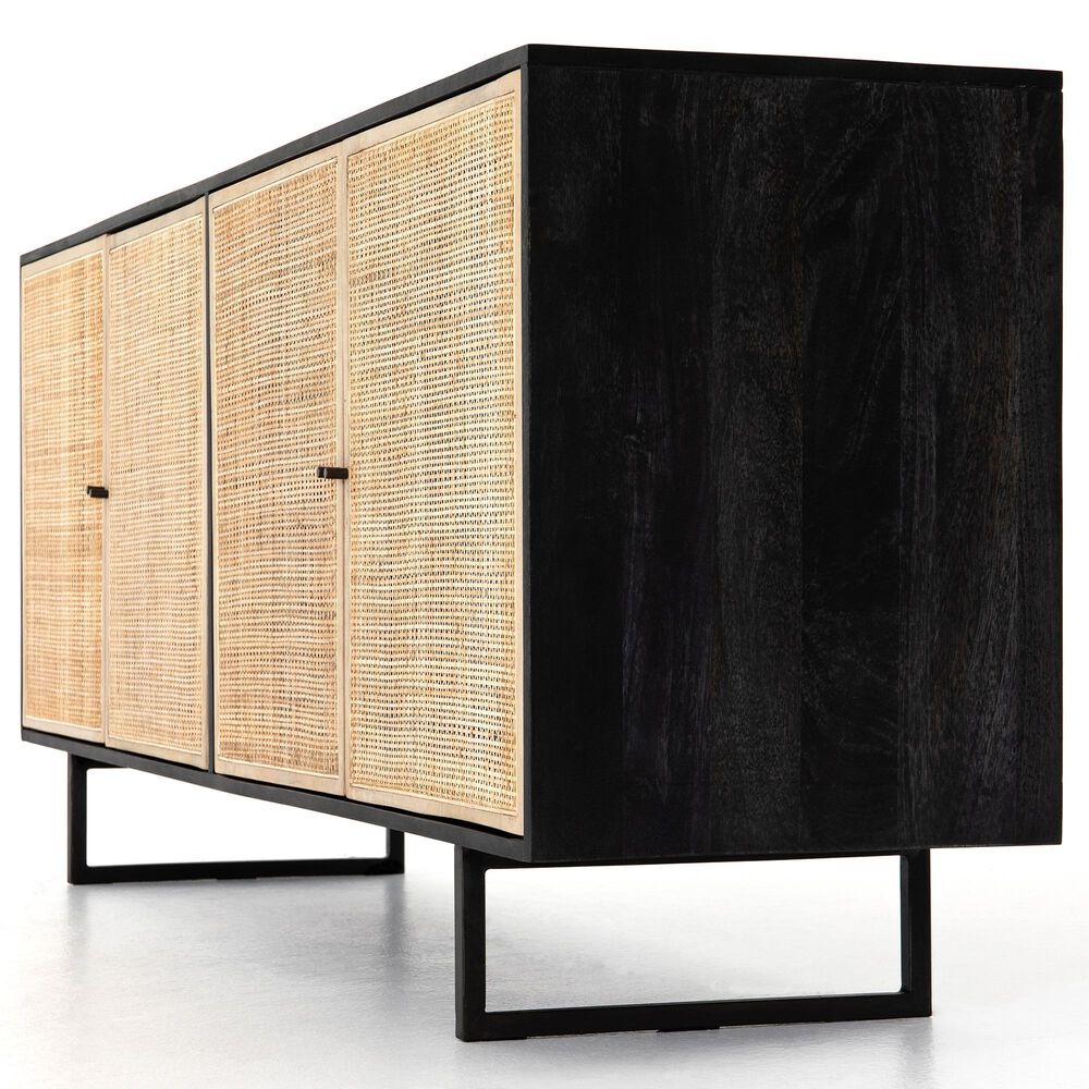 Four Hands Prescott Carmel Sideboard in Black Wash, Natural and Charcoal Grey, , large