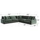 Ashley Carriage View 3-Piece L-Shaped Sectional in Jade, , large