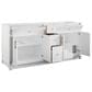 James Martin Bellshire 72" Double Bathroom Vanity in Bright White with 3 cm Eternal Jasmine Pearl Silestone Top and Rectangular Sinks, , large