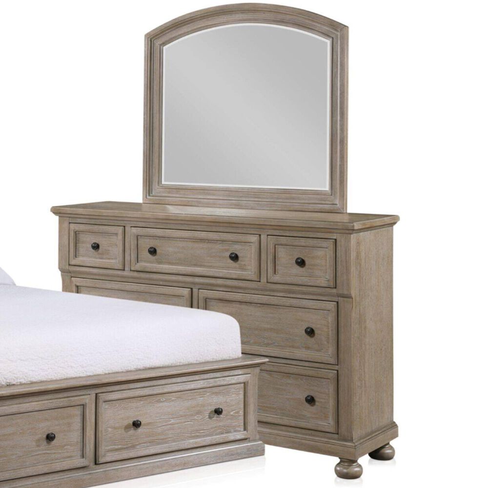 Davis International 7 Drawer Dresser and Mirror in Taupe, , large