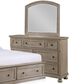 Davis International 7 Drawer Dresser and Mirror in Taupe, , large