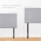 Modway Region Upholstered Fabric King Headboard in Ivory, , large