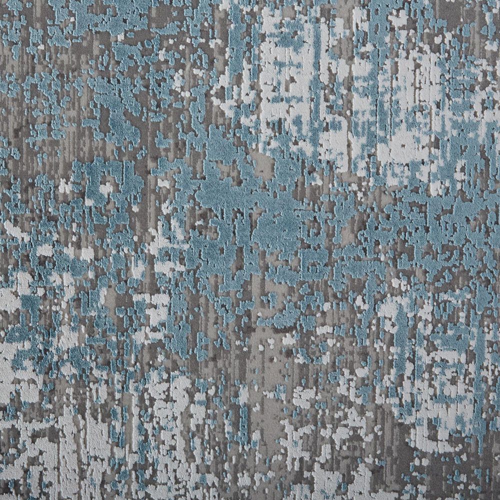 Feizy Cadiz Abstract 7&#39;9&quot; x 11&#39; Blue and Gray Area Rug, , large