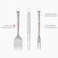 Joseph Joseph GrillOut 3-Piece BBQ Turner Tongs and Fork Set in Stainless Steel, , large