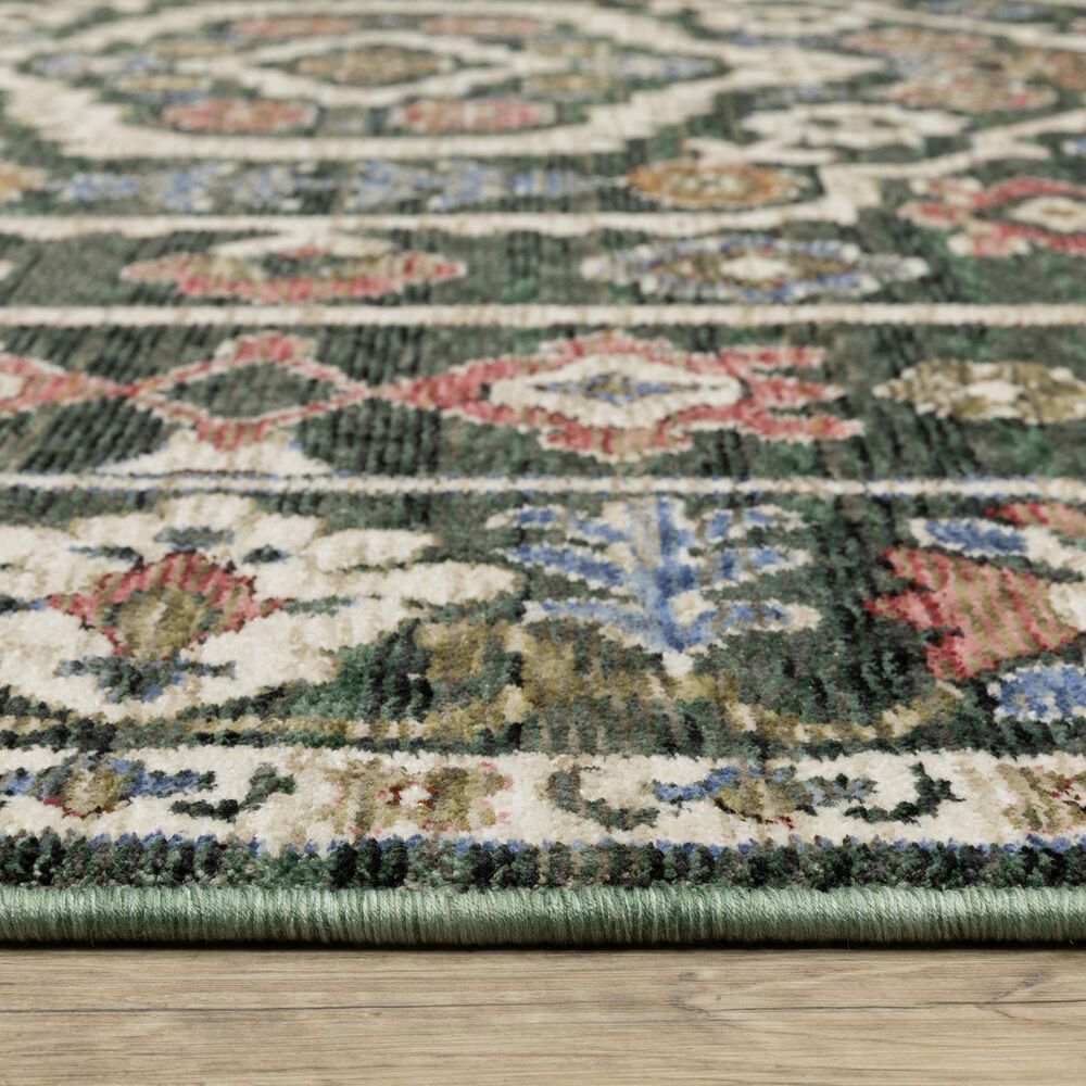 Oriental Weavers Hastings 2&#39;3&quot; x 7&#39;6&quot; Green Runner, , large