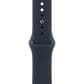 Apple Watch SE 3 (GPS + Cellular) 40mm Midnight Aluminum Case with Navy Blue Sport Band - S/M and 2-Year AppleCare+, , large