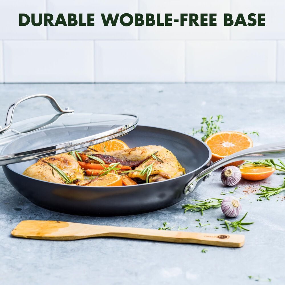 Green Pan Valencia Pro 10" Nonstick FryPan with Lid in Grey, , large