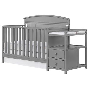 Oxford Baby Pearson Crib and Changer in Dove Gray, , large