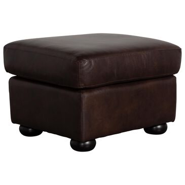 Vintage Leather Anfield Leather Ottoman in Brown, , large