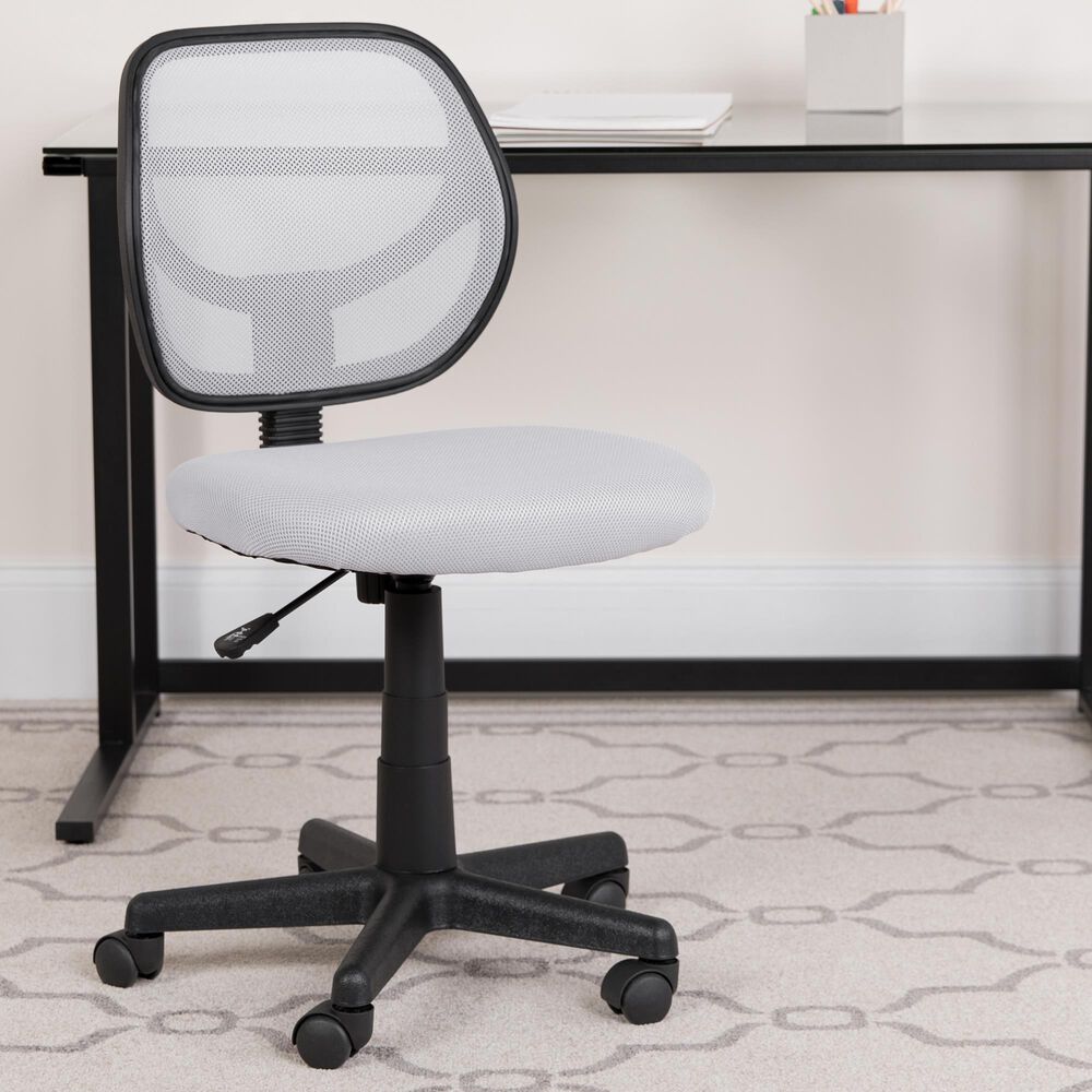 Flash Furniture Swivel Task Chair in White Color, , large