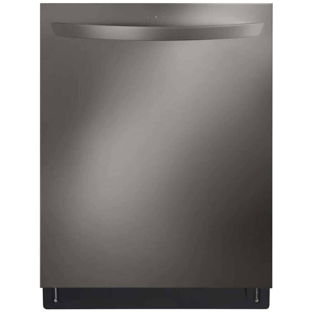 LG 24" Top Control Smart Dishwasher with TrueSteam and QuadWash Pro in Black Stainless Steel, , large