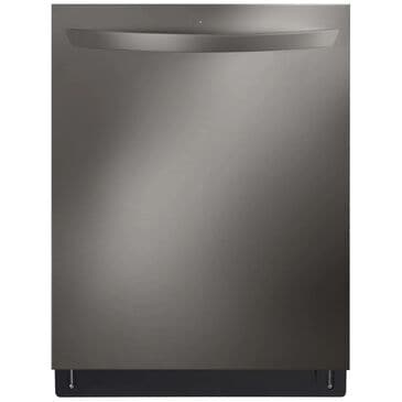 LG 24" Top Control Smart Dishwasher with TrueSteam and QuadWash Pro in Black Stainless Steel, , large