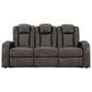 Ashley Fyne-Dyme 2-Piece Power Reclining Living Room Set in Shadow, , large