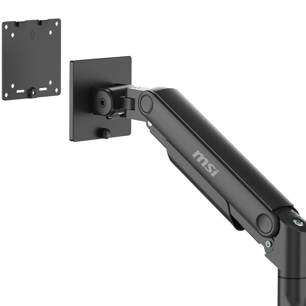 MSI Full-Motion Monitor Desk Mount for 17 to 49" Displays in Matte Black, , large